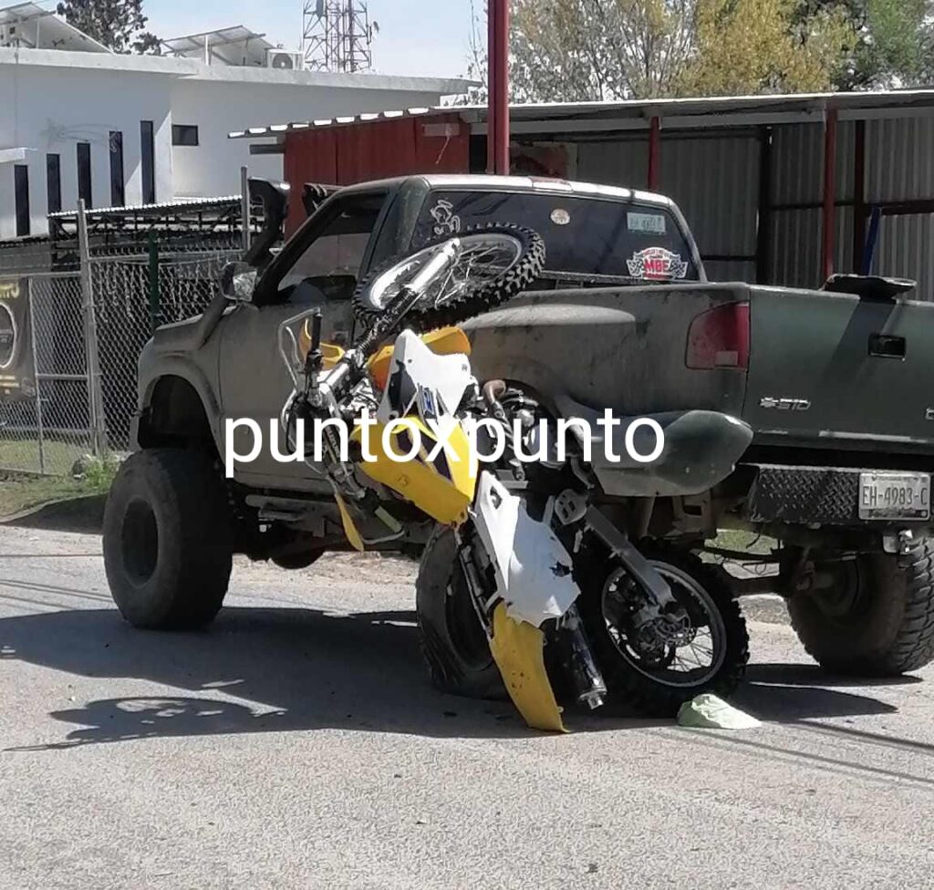 MOTOCICLISTA RESULTA HERIDO EN ACCIDENTE EN MONTEMORELOS Punto X Punto