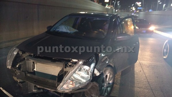 UNA PERSONA LESIONADA EN CARRETERA DE ALLENDE AL ESTRELLAR SU VEHÍCULO.