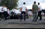 CHÓFER QUEDA PRENSADO EN APARATOSO ACCIDENTE EN ALLENDE EN PUENTE RIÓ RAMOS.