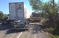 DOS CHOQUES EN CARRETERA NACIONAL REPORTAN VARIAS PERSONAS LESIONADAS.