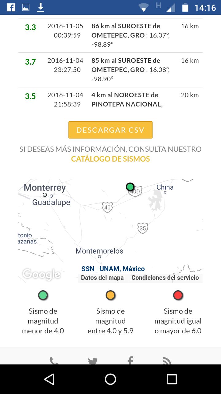 SE REGISTRA MOVIMIENTO DE LA TIERRA, EL TEMBLOR SE DEJA SENTIR EN LA REGION CITRICOLA.