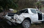 FUERTE CHOQUE EN CARRETERA NACIONAL EN MONTEMORELOS, SALDO, CHÓFER LESIONADO.