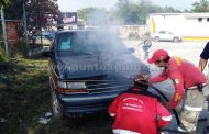 INCENDIO DE CAMIONETA MOVILIZA A PROTECCIÓN CIVIL DE MMORELOS.