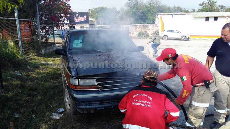 INCENDIO DE CAMIONETA MOVILIZA A PROTECCIÓN CIVIL DE MMORELOS.