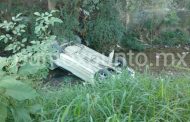 DOS MUJERES LESIONADAS EN VOLCADURA REGISTRADA EN ALLENDE EN SECCIÓN LOS ALAMOS.