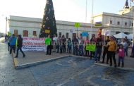 PROTESTAN EN PLAZA DE MONTEMORELOS POR GASOLINAZO.