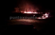 INCENDIO EN CHINA EN RANCHO GANADERO, PROTECCIÓN CIVIL NO ACUDE POR FALTA DE COMBUSTIBLE.