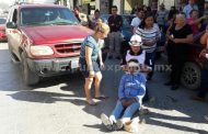 ATROPELLAN A MUJER EN CENTRO DE LA CIUDAD DE MONTEMORELOS.