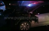 ENCONTRONAZO EN CARRETERA GENERAL TERAN MONTEMORELOS, RESULTAN VARIAS PERSONAS HERIDAS.