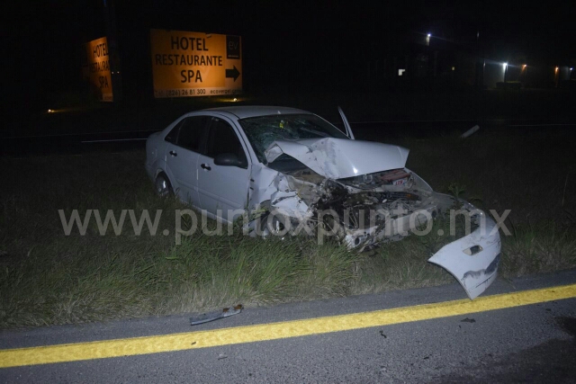 UNA PERSONA HERIDA EN ACCIDENTE EN CARRETERA NACIONAL, TRAILER LE CIERRA PASO Y ESCAPA.