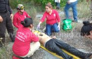 CAE EN POZO, LO RESCATA PROTECCION CIVIL