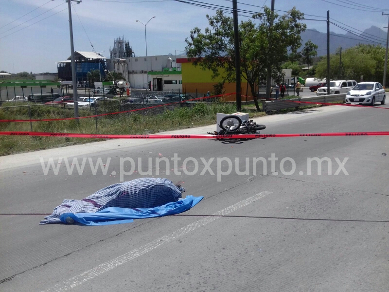 MUERE REPARTIDOR DE POLLOS EN ALLENDE AL SER ARROLLADO POR VEHICULO.