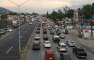 REALIZA PROTECCIÓN CIVIL SOBREVUELOS EN SANTIAGO, CARRETERA CONGESTIONADA EN DIRECCIÓN A MTY.