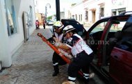 CHOQUE DE CRUCERO EN CALLES DEL CENTRO DE MMORELOS, REPORTAN DOS PERSONAS LESIONADAS.