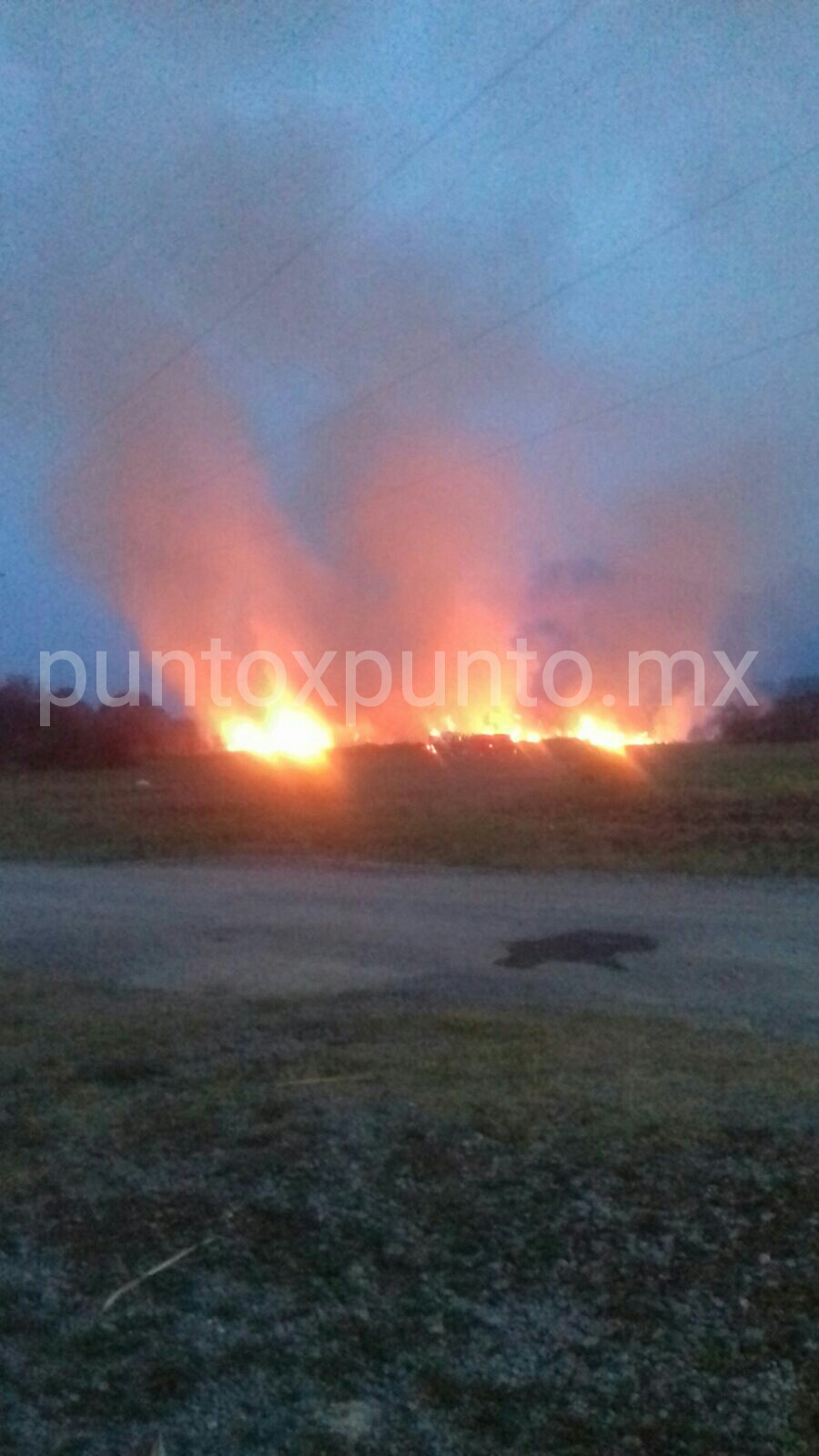 INCENDIO MOVILIZA A PROTECCIÓN CIVIL DE ALLENDE, SE SALE DE CONTROL.