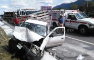 UNA PERSONA PRENSADA Y UNA MAS HERIDA EN CHOQUE REGISTRADO EN CARRETERA NACIONAL.