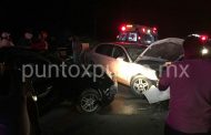 CHOQUE DE FRENTE ENTRE DOS VEHÍCULOS EN AVENIDA DE MMORELOS.