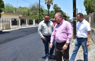 Supervisa Javier Treviño pavimentación del camino a la Ladrillera