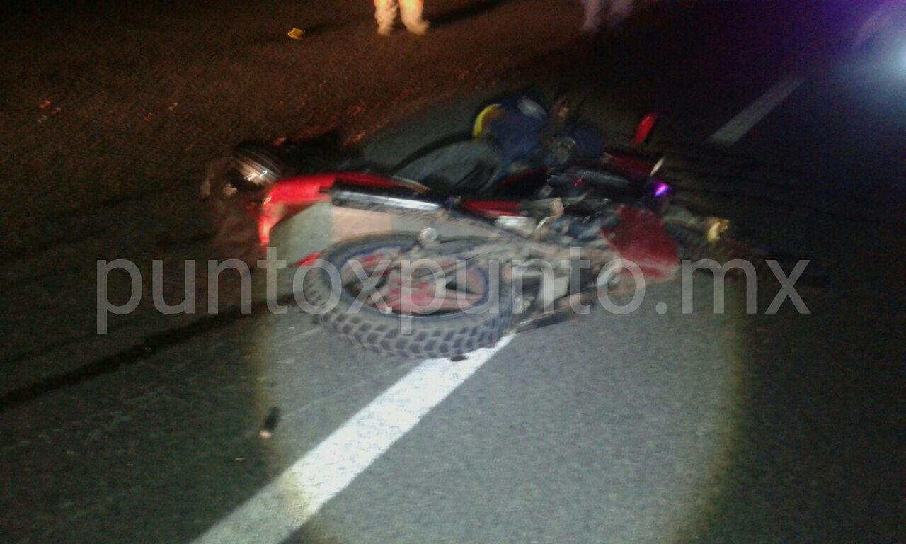 IDENTIFICAN A CONDUCTOR DE MOTOCICLETA QUIEN MUERE AL IMPACTARSE CONTRA UN VEHÍCULO.