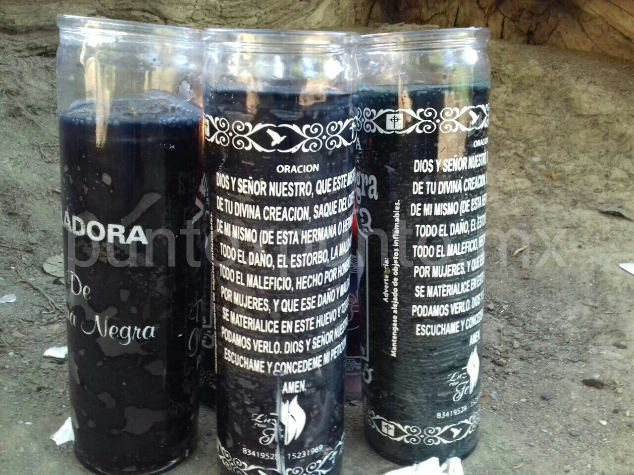 HACEN RITUAL EN ALLENDE, DEJAN VELAS ENCENDIDAS A ORILLAS DE RIO RAMOS.