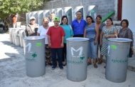 Entregan tambos para almacenar agua