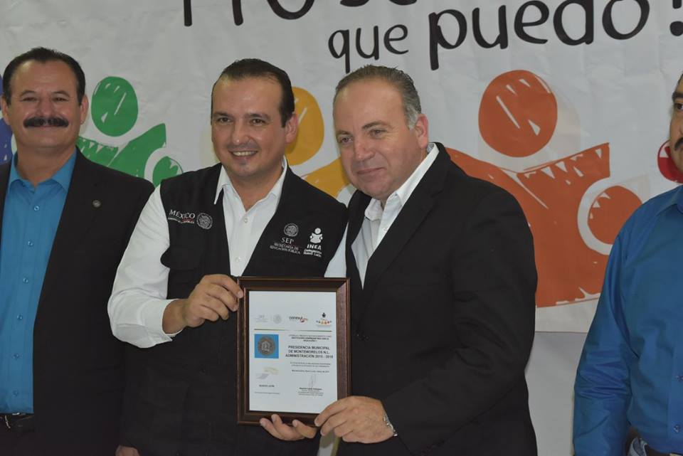 Montemorelos es primer lugar Estatal en el combate al rezago Educativo