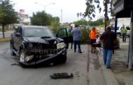 CHOCA CAMIONETA EN AVENIDA DE MMORELOS, RESULTAN VARIOS HERIDOS.