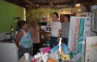 Apoya Laura Alanís a familia vulnerable de la Colonia Ladrillera