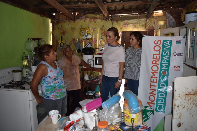 Apoya Laura Alanís a familia vulnerable de la Colonia Ladrillera