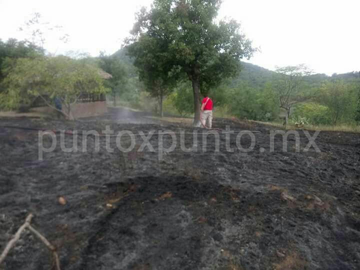 INCENDIO DE PASTIZAL EN LOS FIERROS EN SANTIAGO.