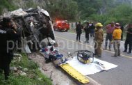 CUATRO PERSONAS MUERTAS, RUTA CHOCA EN LA CURVA CONOCIDA COMO EL MERCADITO EN ITURBIDE.