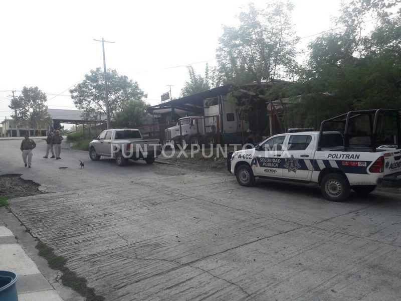 HOMBRES ARMADOS ASALTAN EN TALLER MECÁNICO EN ALLENDE.