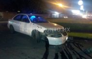 BRINCAN CAMELLON CENTRAL Y CHOCA CON ROTONDA EN MMORELOS, REPORTAN PERSONA HERIDA.