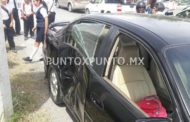 CHOQUE DE CRUCERO EN CALLES DE MMORELOS, CONDUCTOR DE MOTO RESULTA HERIDO.