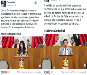 PIDE DIPUTADO AL CONGRESO DEL ESTADO REVISE AGENTE DE TRÁNSITO DE CADEREYTA AFECTA TRANSPORTE DE CARGA DE ALLENDE.