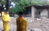 SE DERRUMBA CASA CON LA LLUVIA EN TERAN