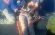 CHOQUE EN ALLENDE, CONDUCTOR DE MOTOCICLETA RESULTA HERIDO.