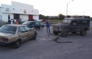 CHOQUE DE FRENTE ENTRE DOS VEHÍCULOS EN CRUCE DE AVENIDAS EN COLONIA CRUZ VERDE, REPORTAN LESIONADO.