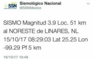 REGISTRA EL SISTEMA SISMOLÓGICO MOVIMIENTO DE LA TIERRA, POCOS SE PERCATAN DEL TRMBLOR.