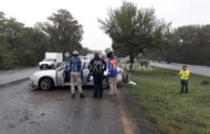 ACCIDENTE VIAL EN ALLENDE EN CARRETERA NACIONAL, MUJER CONDUCTORA RESULTA ILESA.