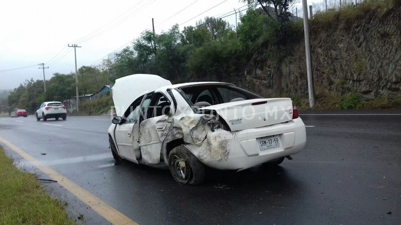 RESULTA MUJER HERIDA DE LINARES, EN VOLCADURA REGISTRADA EN ALLENDE.