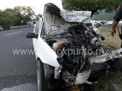 DOS PERSONAS LESIONADAS, UNA DE ELLAS GRAVE, EN ACCIDENTE EN CARRETERA NACIONAL EN LAZARILLOS EN ALLENDE.