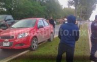 CHOCA AUTO CONTRA TRACTOR EN TERAN