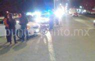 CHOQUE ENTRE AUTOMOVIL Y UNA MOTOCICLETA EN MMORELOS, RESULTA CHOFER LESIONADO.