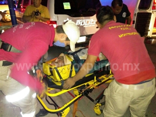 ACCIDENTE VIAL EN CRUCES DE CALLES EN MMORELOS.