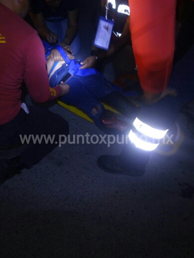 JOVEN SE FRACTURA AMBOS PIES EN ACCIDENTE EN TERAN