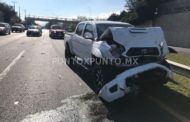 CHOQUE POR ALCANCE EN CARRETERA NACIONAL EN SANTIAGO, REPORTAN DAÑOS MATERIALES.