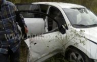 ACCIDENTE SALIDA DE CAMINO Y VOLCADURA EN MMORELOS, RESULTAN HERIDOS HABITANTES DE HUALAHUISES.