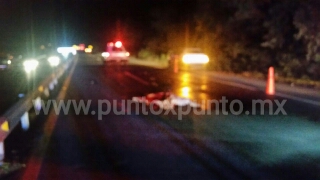 INDENTIFICAN A PERSONA DESTROZADA EN CARRETERA NACIONAL.