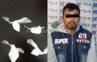 LE ENCUENTRAN CUATRO BOLSAS DE DROGA, LO DETIENEN LA POLICIA DE ALLENDE.